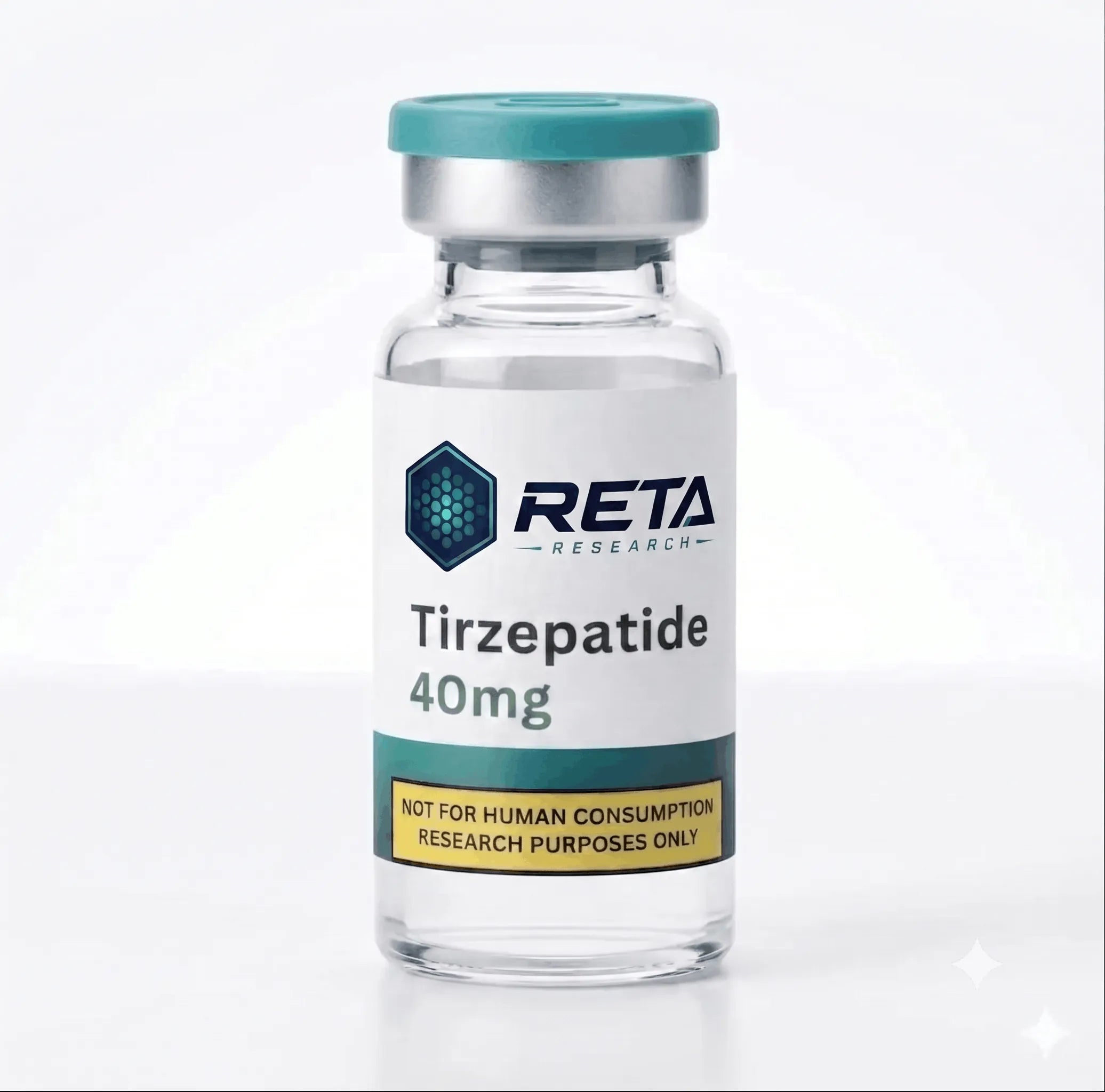 Tirzepatide 40mg research peptide vial - Reta Research